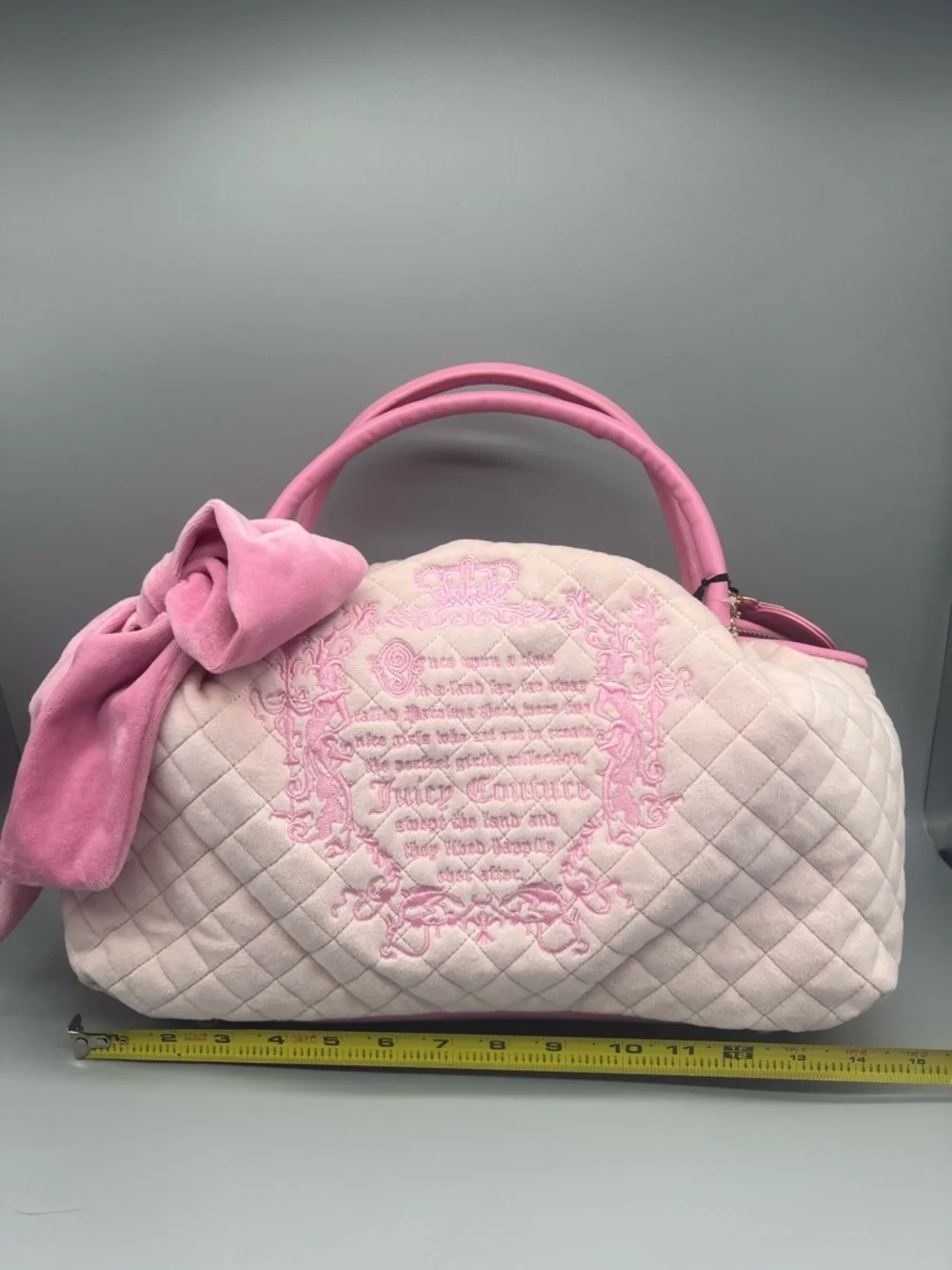 Juicy couture juicy tale bowlers purse
